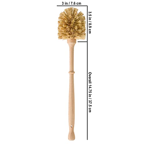 Toilet Brush | Untreated Beechwood Handle, Made in Germany