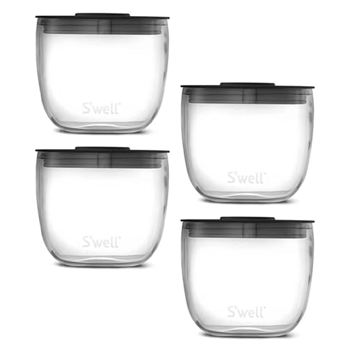 Prep Bowls | Set of 4, 10 oz, Leakproof Lids, Microwavable, Dishwasher Safe, BPA Free