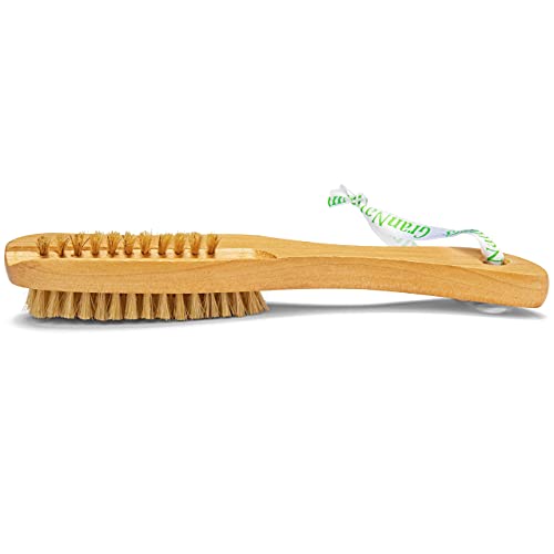 Nail Brush Cleaner | Double-Sided, Natural Boar Bristles