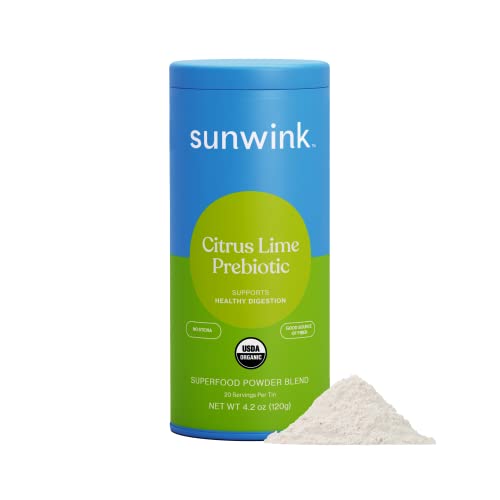 Sunwink Digestion Support Bundle Mix & Match Detox Greens, Citrius Lime Prebiotic Fiber + Digestion Lemonade Organic Superfood Powders for Debloat, Digestion and Fiber Full Gut Health Support