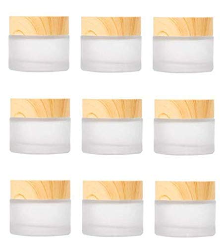 Cosmetic Containers | Frosted Glass, 10 Pack, 15ml/15g, Refillable