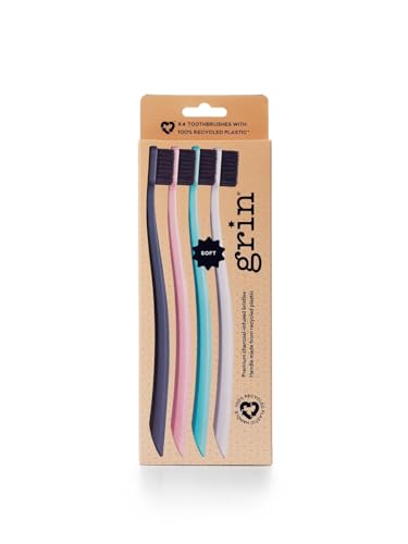 Toothbrush | Ultra Soft Bristles, Pack of 4, Gentle on Sensitive Gums