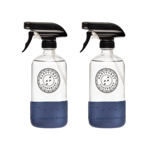 Glass Spray Bottle | 16 oz, 2 Pack, Clear