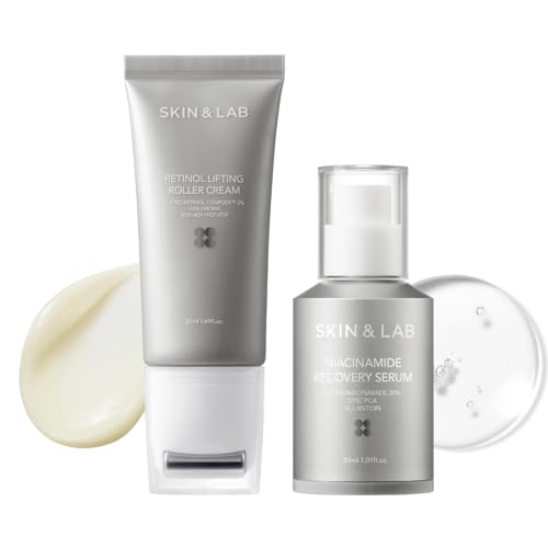 Skin Care Set | Retinol Roller Cream, Niacinamide Serum