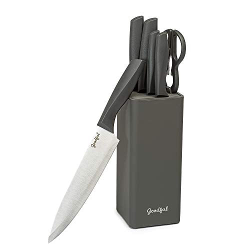 Knife Set | Sharp High Carbon Stainless Steel Blades, 7 Pieces