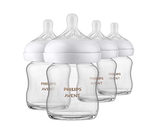 Baby Bottle |4oz, 4 Pack, Natural Response Nipple