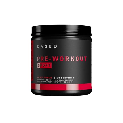 Pre-Workout Powder | Fruit Punch Flavor, 20 Servings, Energy Supplement for Endurance