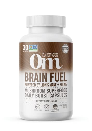 Mushroom Supplement | Brain Fuel, 90 Count, Lion's Mane & Reishi Blend