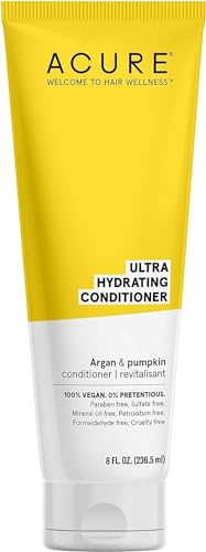 Acure Ultra Hydrating Conditioner | 100% Vegan | With Argan & Pumpkin | 8 Fl Oz