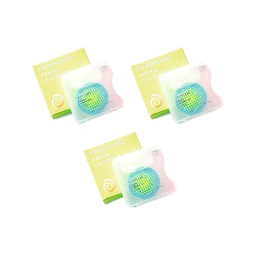 Dental Floss | Dentist-Designed, Coconut Scent, 3 Spools (33 yd each)