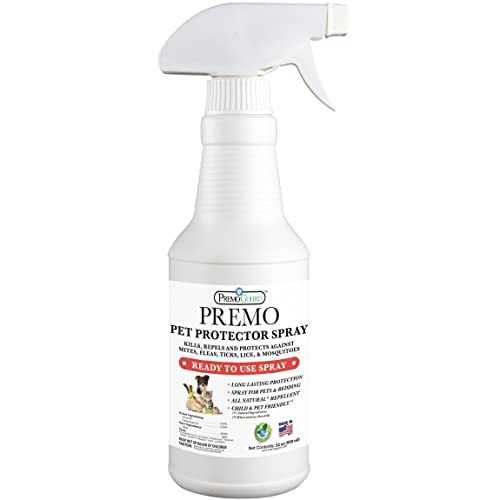 Pet Protector Spray | 100% Effective Against Mites, Fleas, Ticks, Mosquitoes - 16 fl oz.