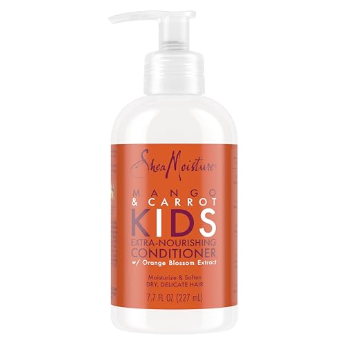 SheaMoisture Kids Conditioner for Kids Hair Mango and Carrot Sulfate Free Conditioner 7.7 oz