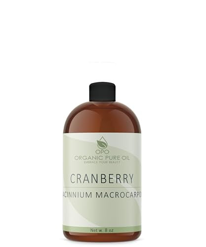 Cranberry Seed Oil | 8 fl oz, 100% Pure & Unrefined, Cold Pressed