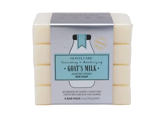 Bar Soap | 4 Pack, 5 oz Each, Organic Goat's Milk