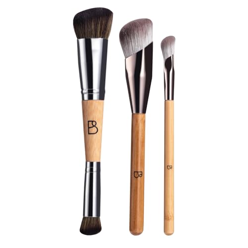 Makeup Brushes | Premium Synthetic, Pack of 3