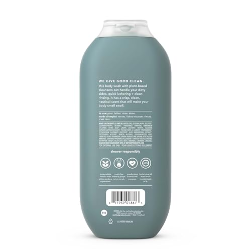 Body Wash | Sea + Surf Scent, Paraben and Phthalate Free, 18 FL Oz, Pack of 3