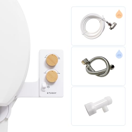 Bidet Attachment | Cool to Warm Water Control, Adjustable Pressure Nozzle, Self-Cleaning