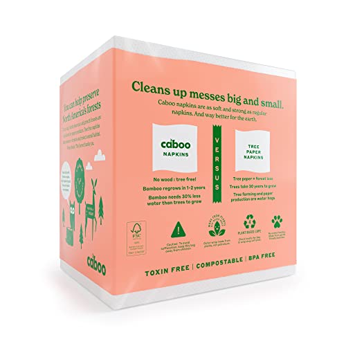 Disposable Napkins | Sustainable, 1000 Total, 4 Packs of 250