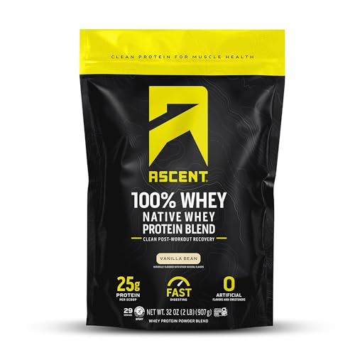 Whey Protein Powder | 100% Natural, 2 lb, No Artificial Flavors or Sweeteners