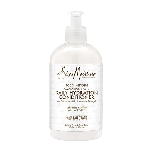 Sheamoisture Daily Hydrating Conditioner For All Hair Types 100% Virgin Coconut Oil Sulfate-Free 13 oz (Packaging May Vary)