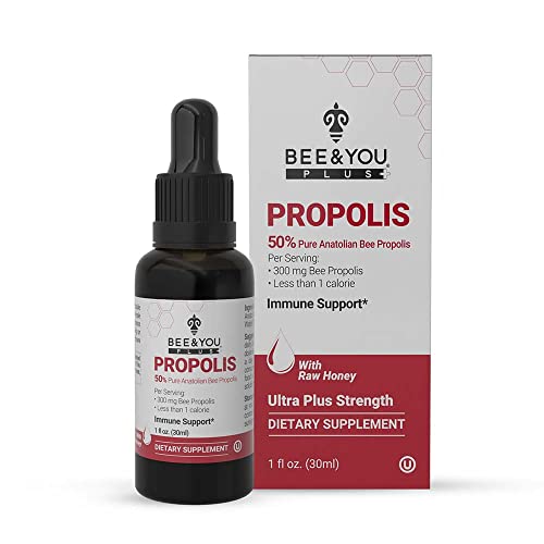 Propolis Liquid Extract Drops | 50% Pure, Immune Support, Allergy Relief, 1 fl oz