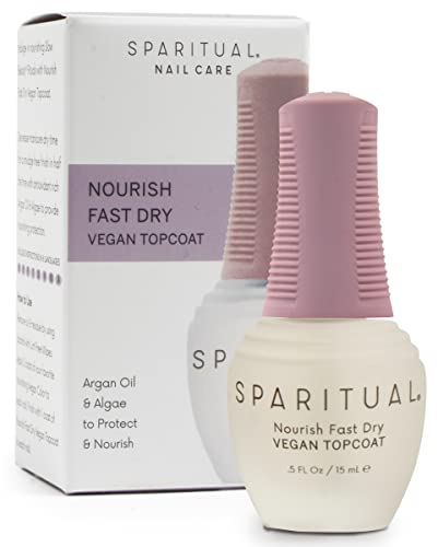 Nail Polish Topcoat | Vegan Quick Dry Formula, 0.5 fl oz