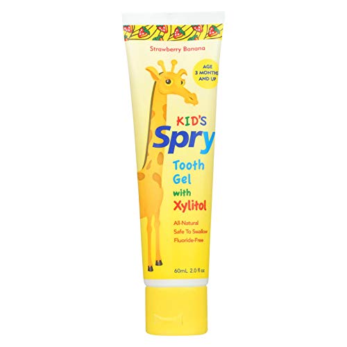 Kids Toothpaste | Fluoride Free, Strawberry Banana, 2 Fl Oz