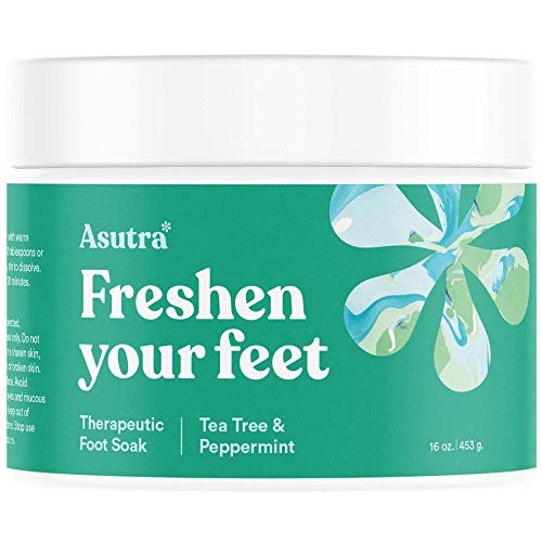 Foot Soak | Dead Sea Salt, Tea Tree & Peppermint Oils, 16 oz