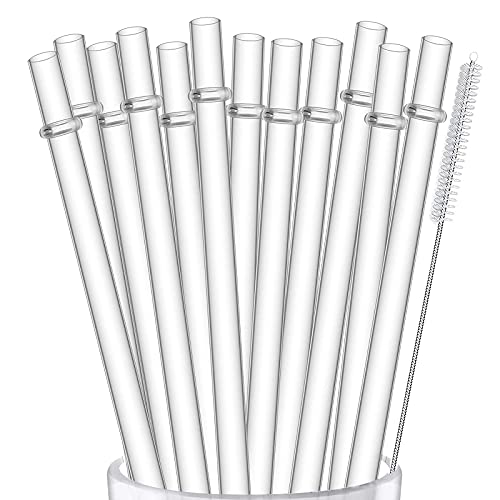 Reusable Plastic Straws | 12-Pack, 10.5 in for 16 oz, 20 oz, 30 oz Tumblers