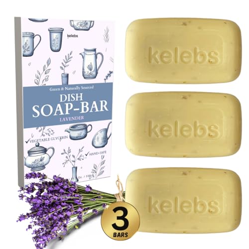 Dish Soap Bar | Organic, Hypoallergenic, Pack of 3