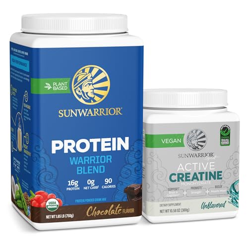 Vegan Protein Powder | Chocolate Flavor, 20 Servings  
Creatine Monohydrate Powder | 60 Servings