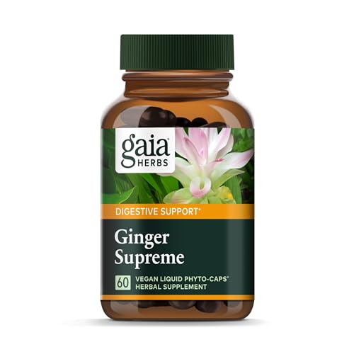 Ginger Supplement | Supports Healthy Digestion, 60 Vegan Liquid Phyto-Capsules