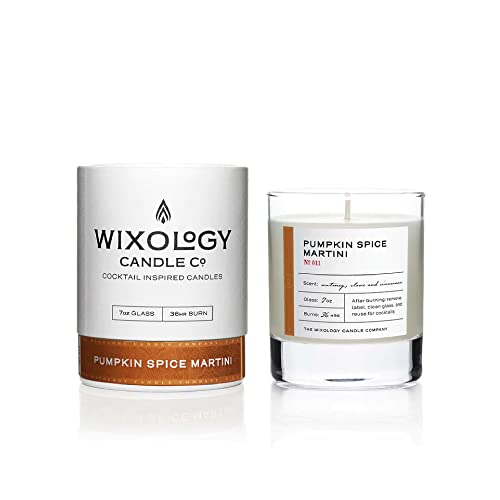 Candle | Pumpkin Spice Martini, 7-Ounce, Coconut and Soy Wax Blend