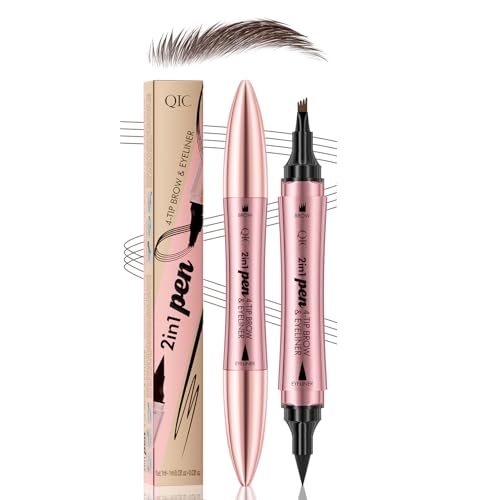 Eyebrow Pencil | 2-in-1 Dual-Ended, Waterproof, Dark Brown