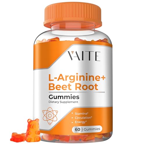 L Arginine Supplement Gummies | Double Strength, Energy Boost, Vegan, Sugar-Free