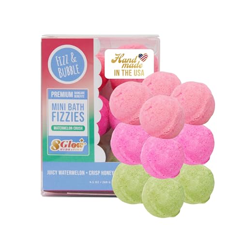 Bath Fizzies | 12 Pack, 9.5 oz, Moisturizing, Watermelon Crush Scent