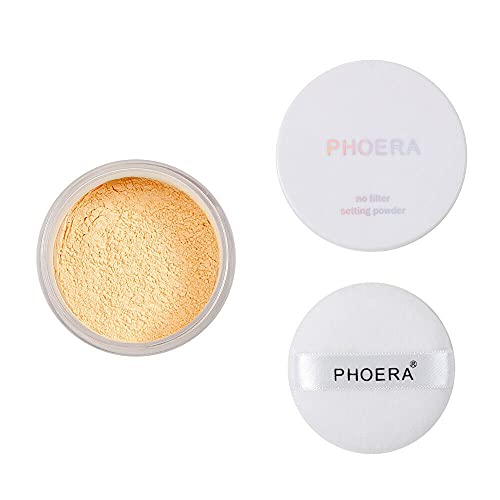 Loose Makeup Setting Powder | Matte Finish, Lightweight, Includes Puff