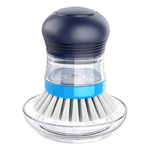 Kitchen Brush Set | Soap Dispensing, Includes Holder