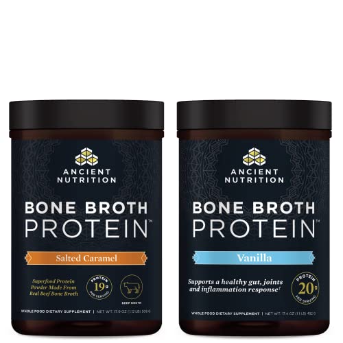 Protein Powder | Salted Caramel, Vanilla, 20 Servings Each