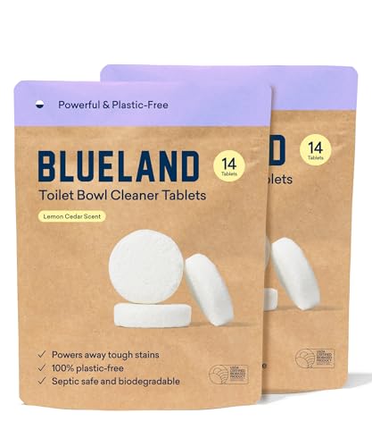 Toilet Bowl Cleaner | Eco-Friendly, Plant-Based, 2 Pack, Lemon Cedar, 28 Tablets