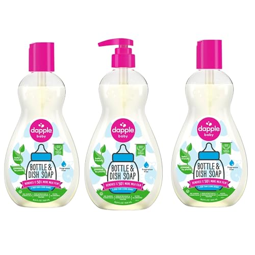 Dish Soap | Plant-Based, Hypoallergenic, 16.9 Fl Oz (Pack of 3)