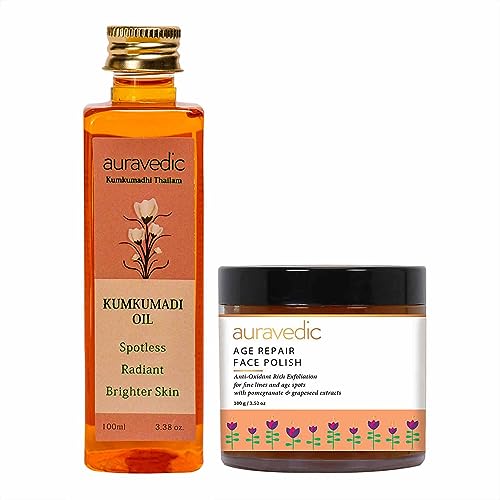 Face Polish & Kumkumadi Oil | Anti-Aging, Natural Ingredients, Youthful Glow