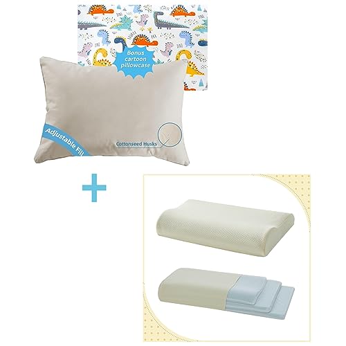 Kids Pillow | Contour Memory Foam, Cartoon Pillowcase