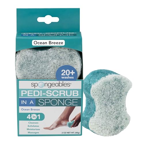 Foot Exfoliating Sponge | Ocean Breeze Scent, 20+ Washes