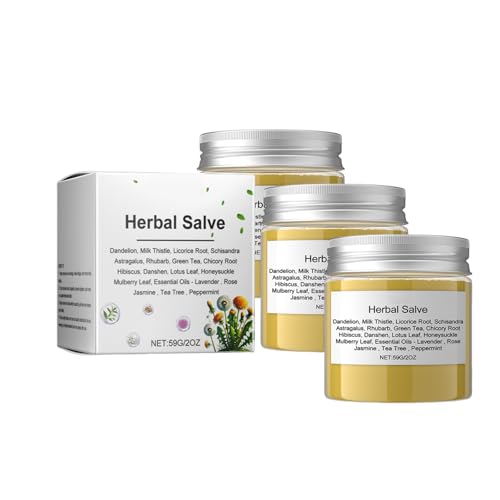 Herbal Salve | Organic Liver Support, 2 fl oz, Dandelion Extract (3 pcs)