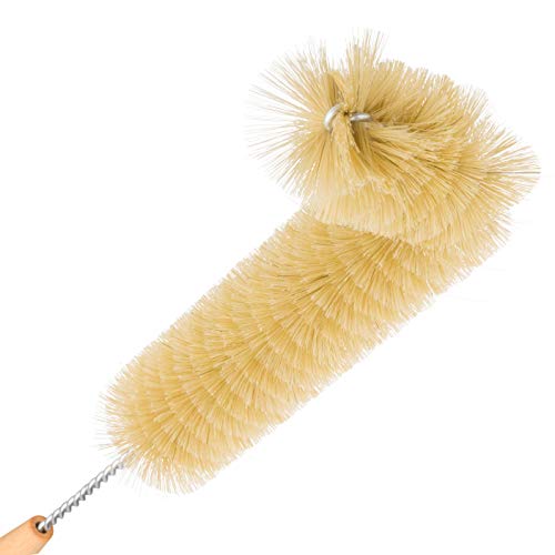 Radiator Brush | Natural Pig Bristle, Oiled Beechwood Handle, 18.5 Inches