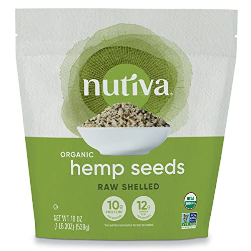 Hemp Seeds | 19 Ounce, USDA Organic, Non-GMO, Vegan, Gluten-Free, 10g Plant Protein