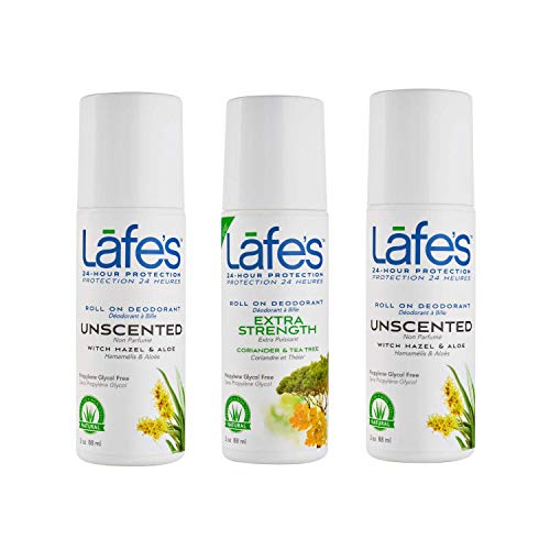 Deodorant | 3 Pack, Unscented Roll Ons, 24-Hour Protection, 3 oz Each