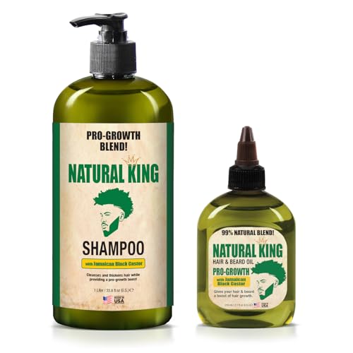 Shampoo | 33.8 oz, Nourishing Formula  
Hair & Beard Oil | 7.1 oz, Pro-Growth Formula