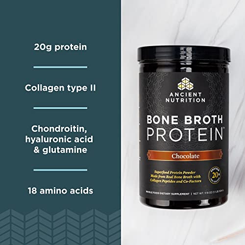 Bone Broth Protein Powder | Pure, Chocolate, 20 Servings Each